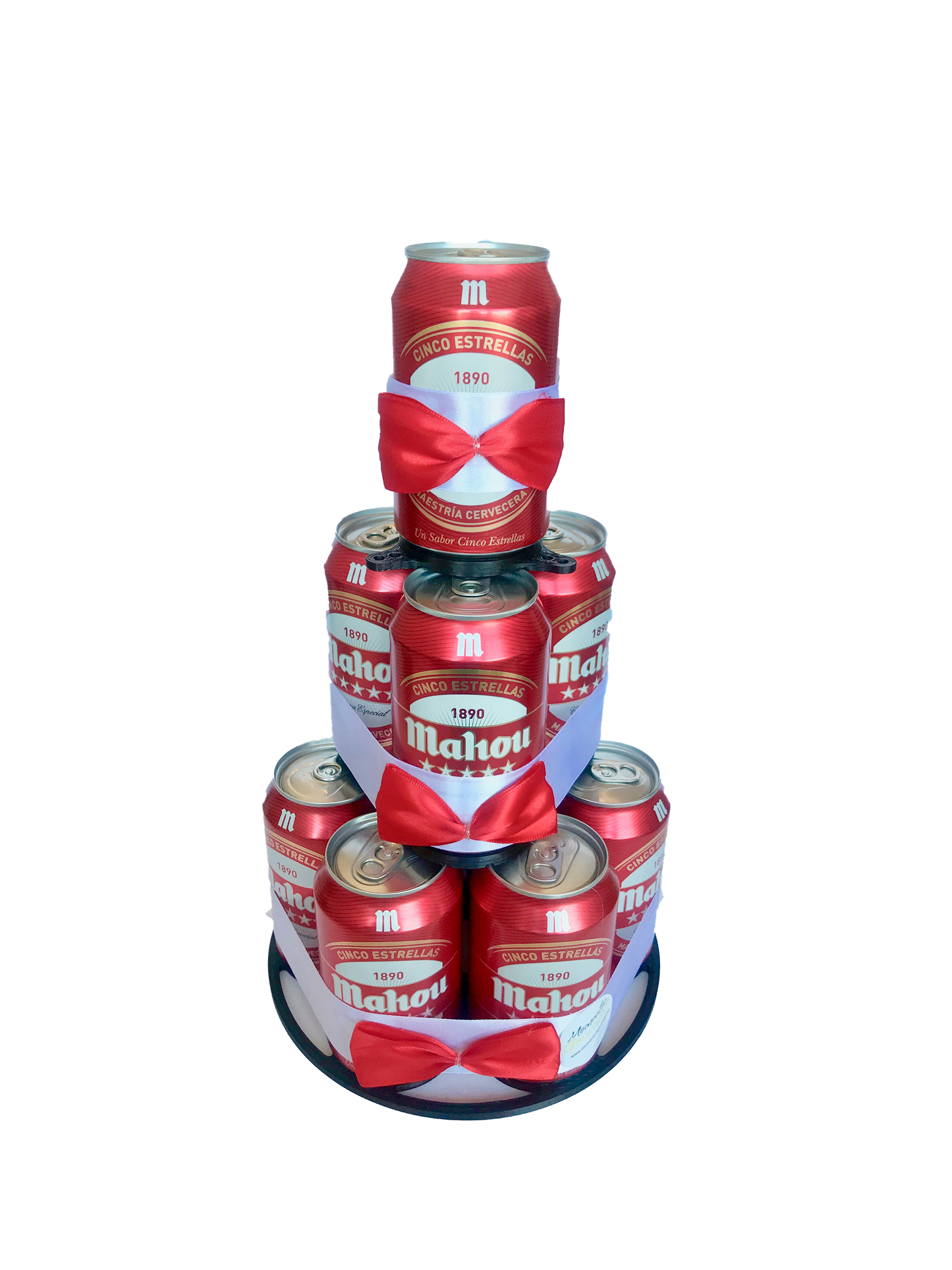 Tarta de latas de cerveza Mahou cinco estrellas
