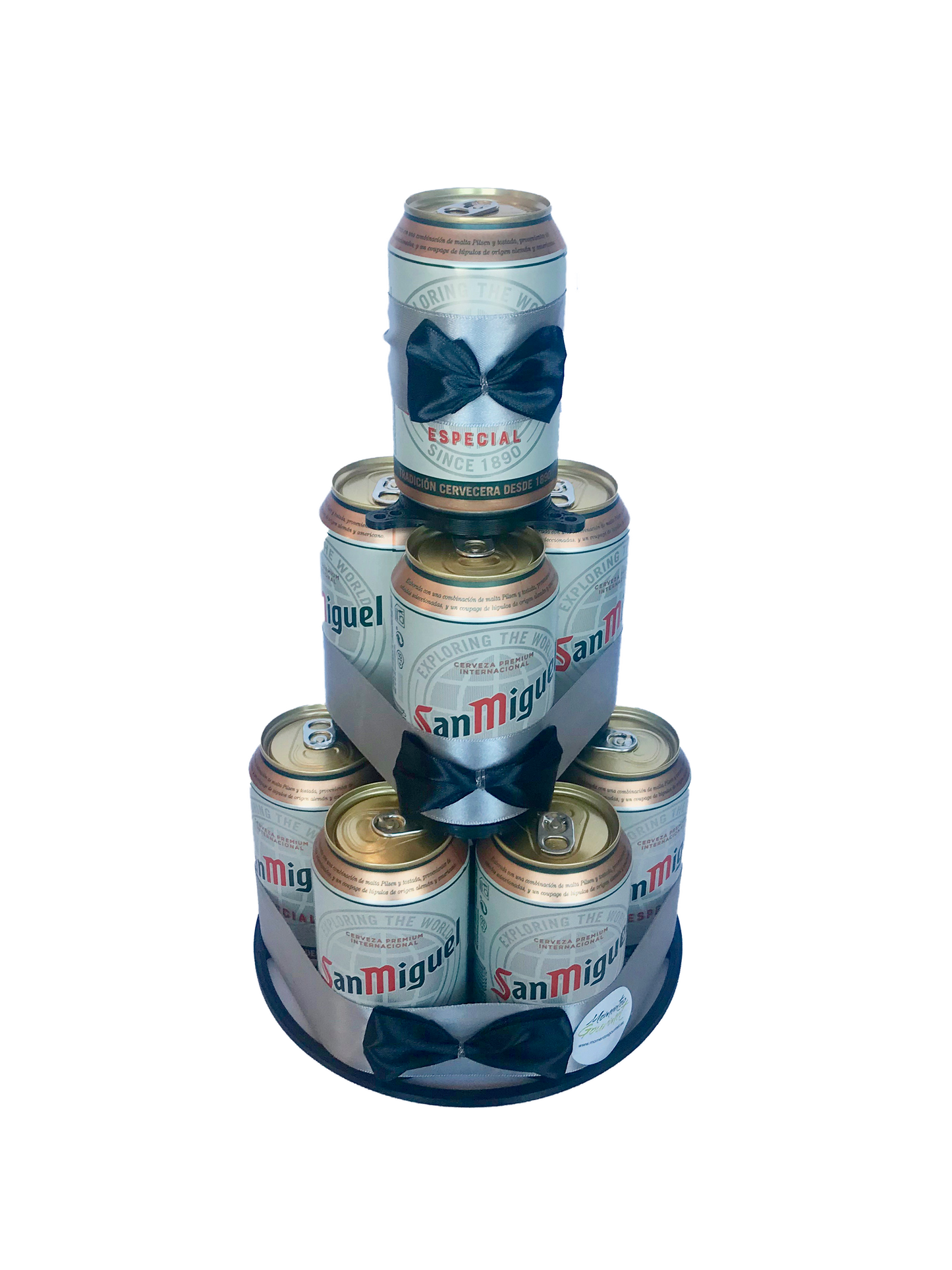Tarta de latas de cerveza San Miguel especial