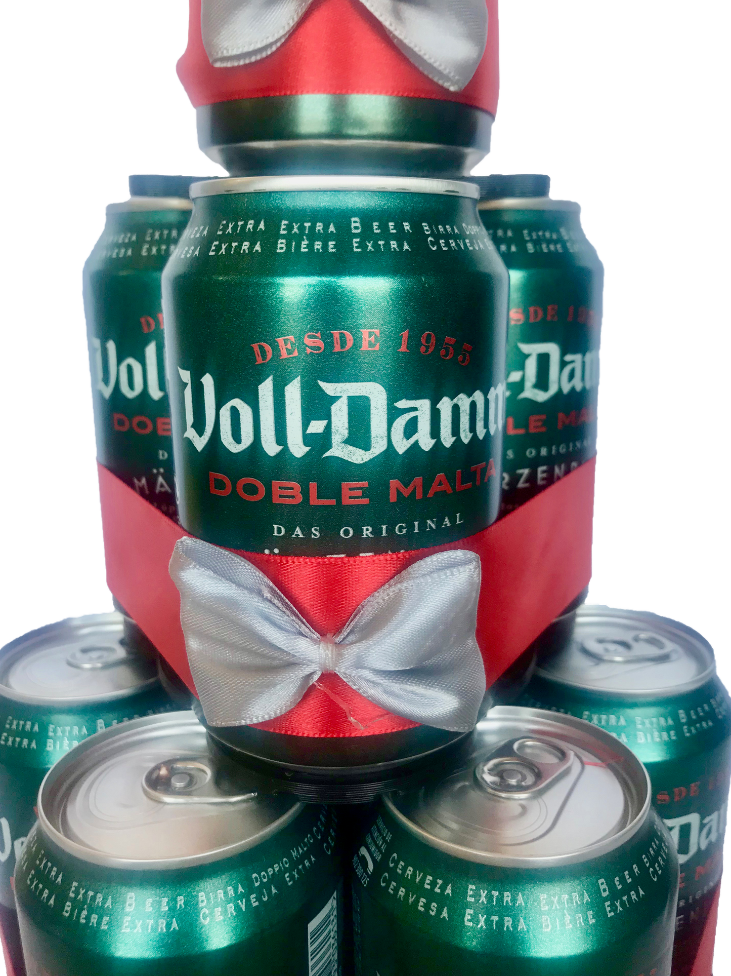 Tarta de latas de cerveza Voll Damm