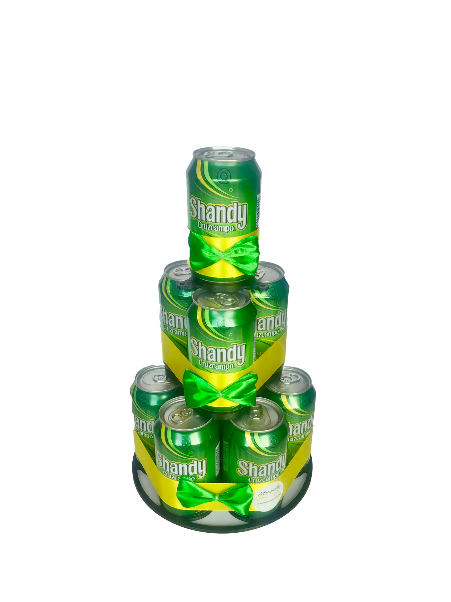 Tarta de latas de cerveza Shandy