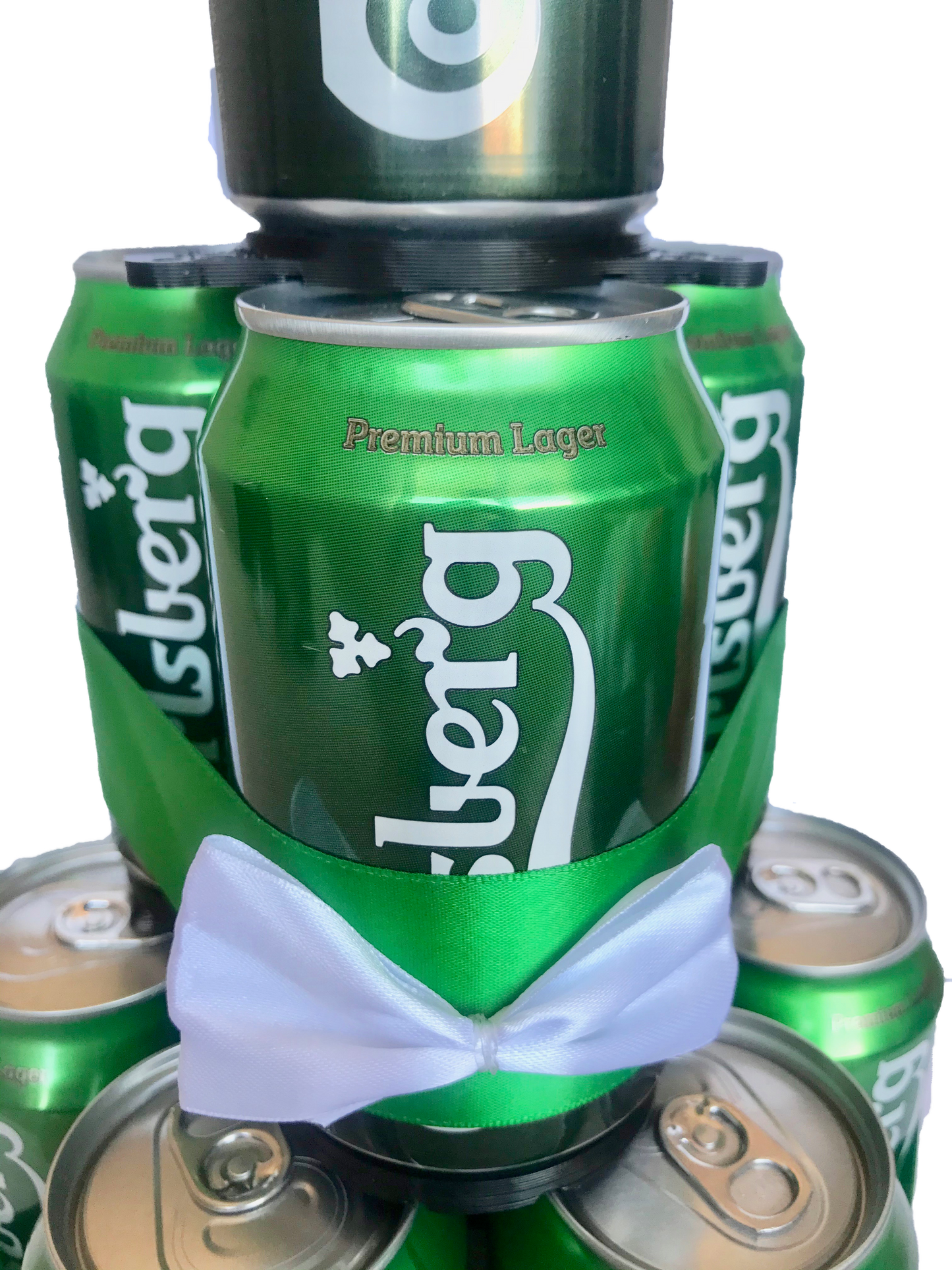 Tarta de latas de cerveza Carlsberg