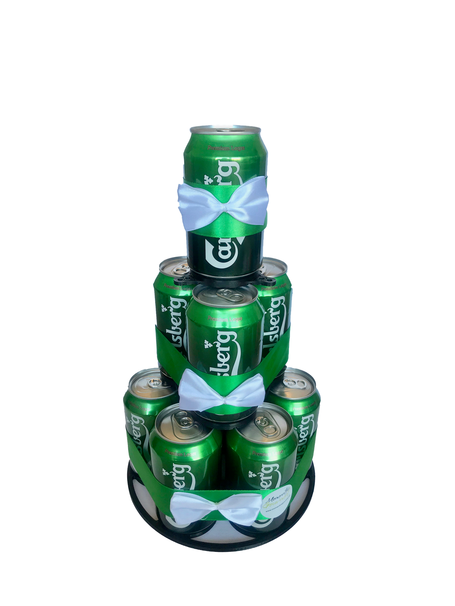 Tarta de latas de cerveza Carlsberg