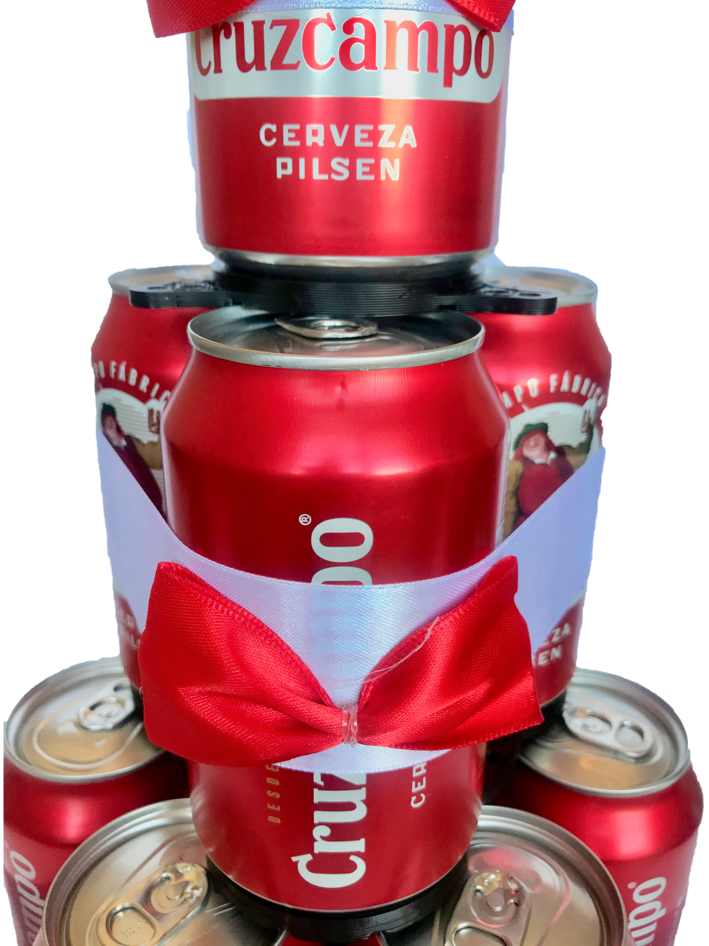 Tarta de latas de cerveza Cruzcampo