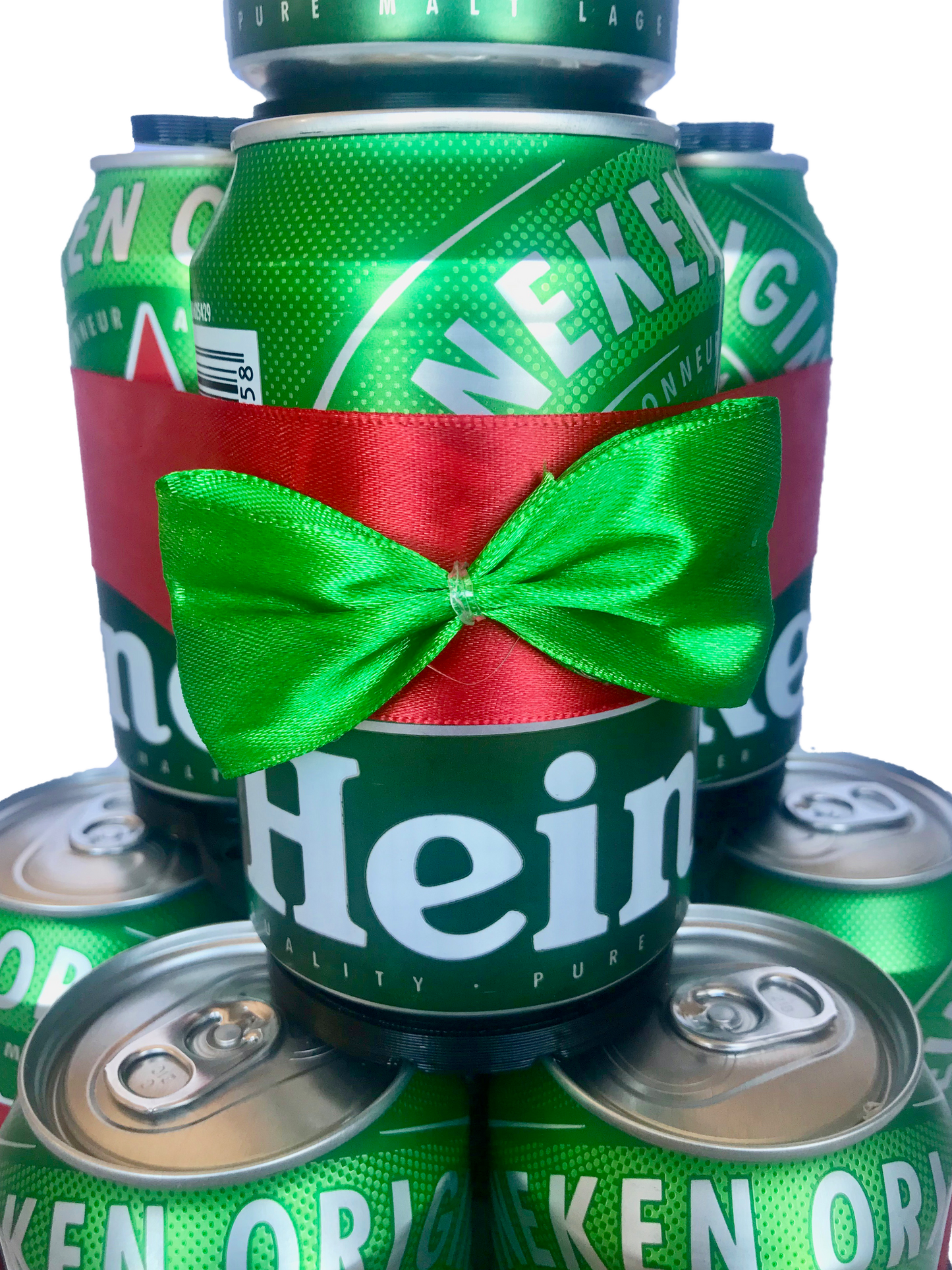 Tarta de latas de cerveza Heineken