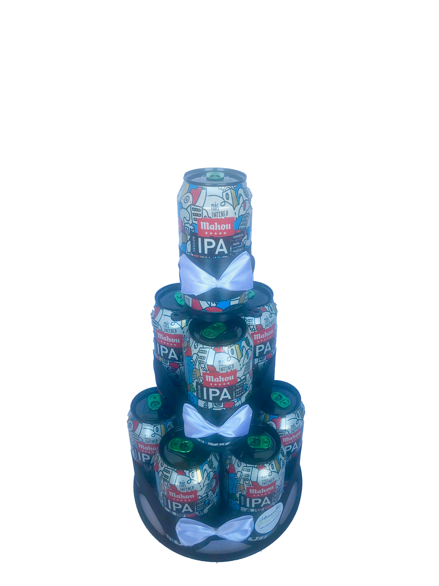 Tarta de latas de cerveza Mahou session IPA