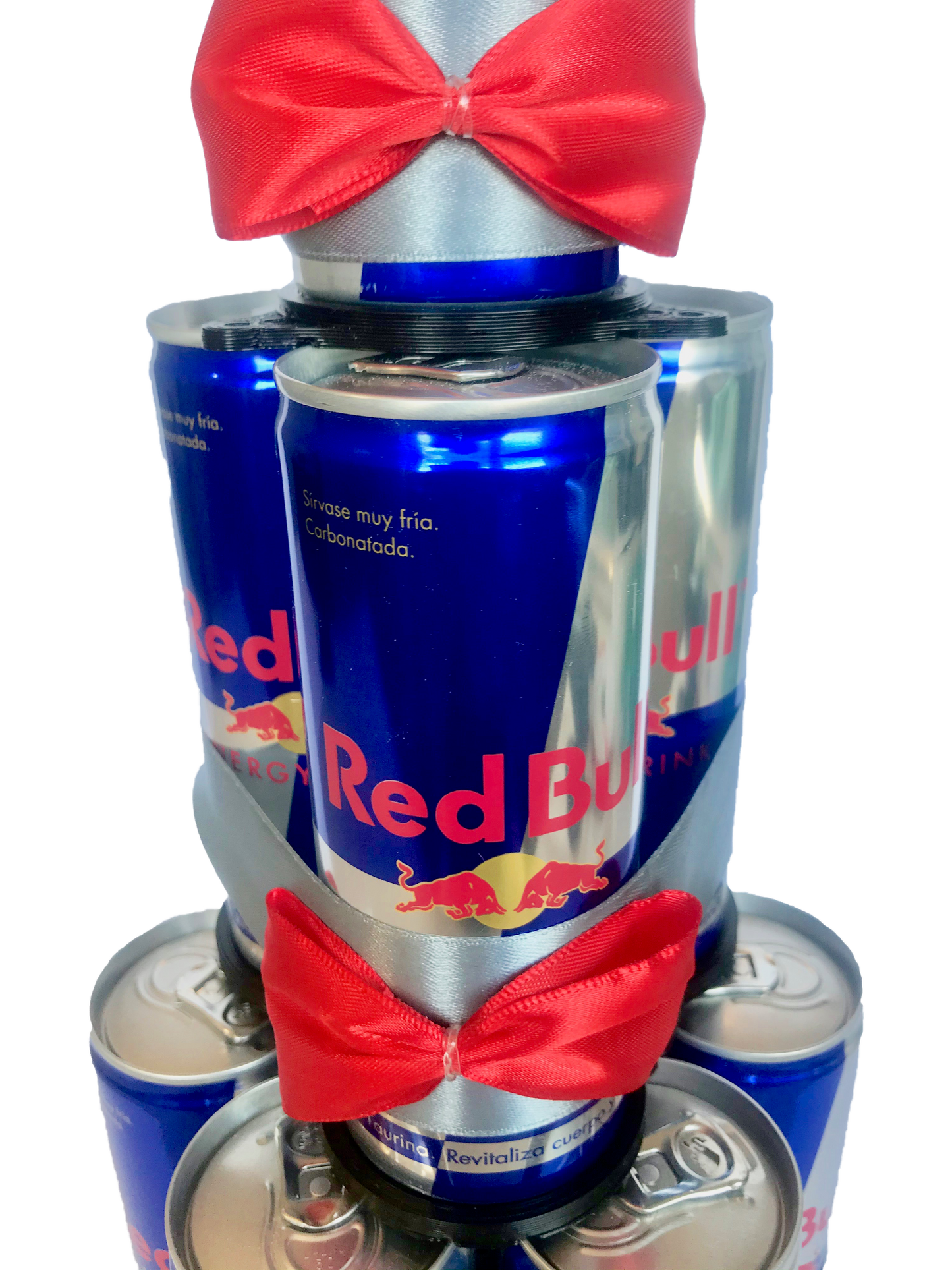 Tarta de latas de refresco Red Bull