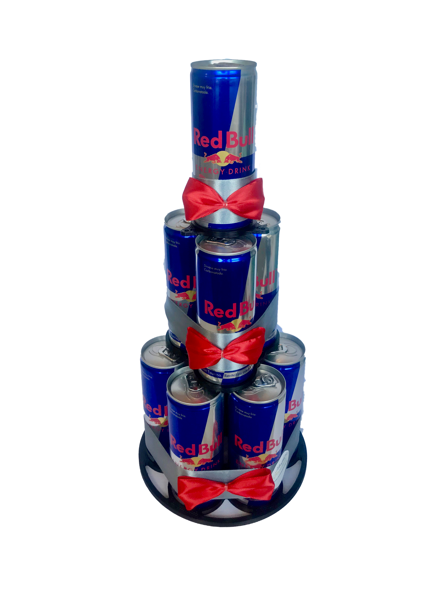 Tarta de latas de refresco Red Bull