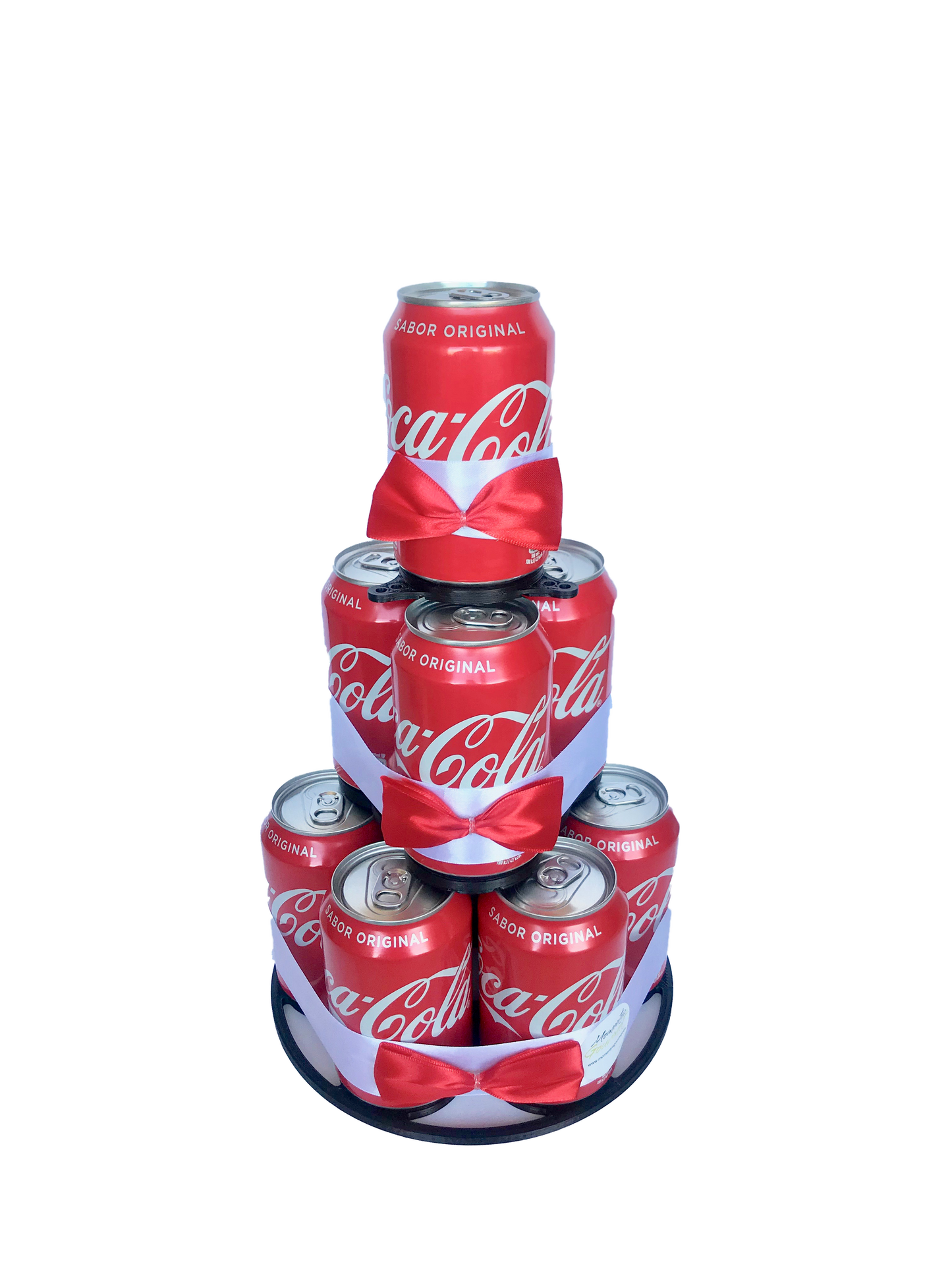 Tarta de latas de refresco Coca Cola - Coca-Cola Zero