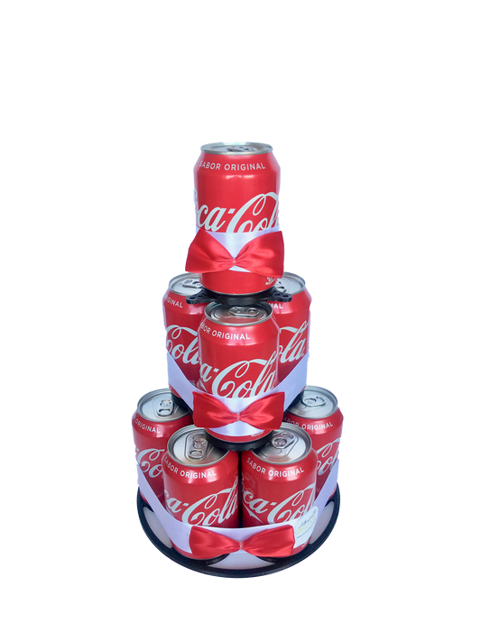 Tarta de latas de refresco Coca Cola light