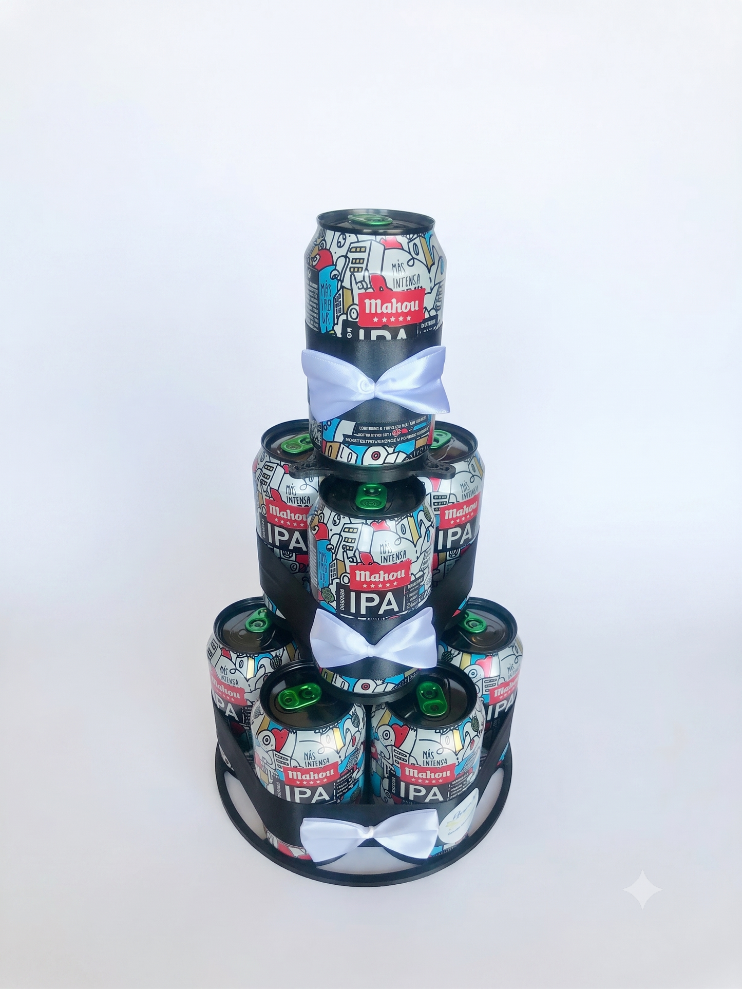 Tarta de latas de cerveza Mahou session IPA